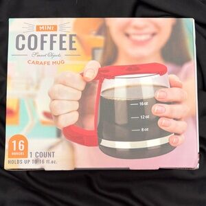 Mini Carafe Mug with Red Handle